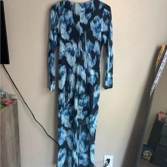 Stylish Blue Patterned Abercrombie Dress - Picture 7 of 8